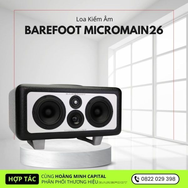 Loa Kiểm Âm Barefoot MicroMain26 4-Way Active Studio Monitor