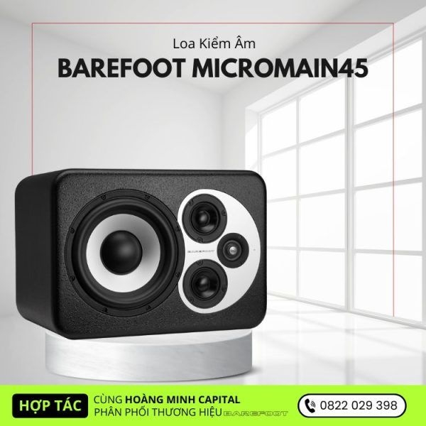 Loa Kiểm Âm Barefoot MicroMain45 3-Way Active Studio Monitor